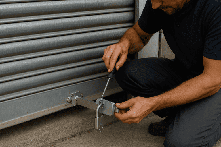 Prueba de alineación con marcas de cierre para garantizar la seguridad de tus puertas en Zaragoza
